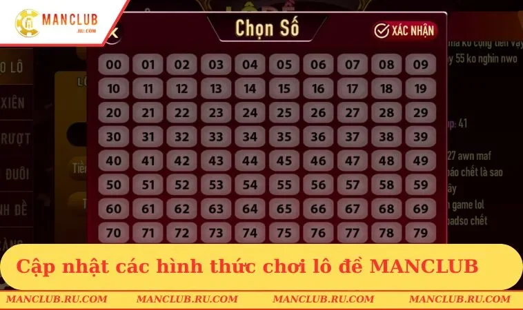 cap nhat cac hinh thuc choi lo de manclub Cập nhật các hình thức chơi lô đề MANCLUB