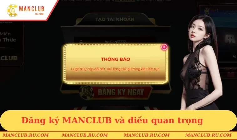 Đăng ký MANCLUB và điều quan trọng cho tân binh